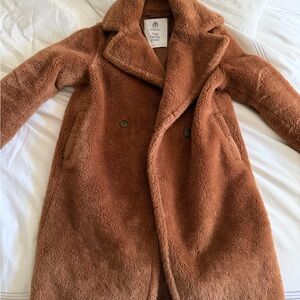 Babaton Tan Teddy Jacket